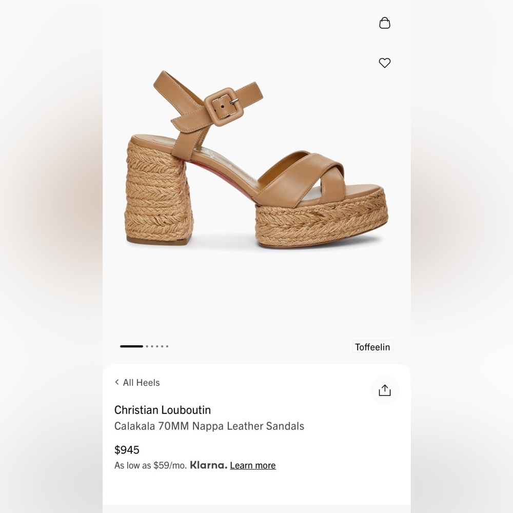 Calakala 70MM Nappa Leather Sandals